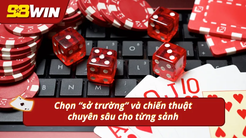 Chọn sở trường đúng đắn và trang bị cho bản thân mẹo chơi dễ thắng tại 98WIN