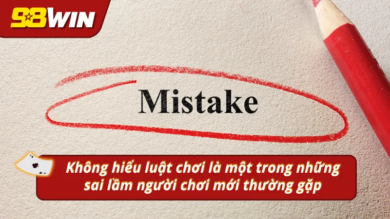 Không hiểu luật là một trong những sai lầm người chơi mới thường gặp